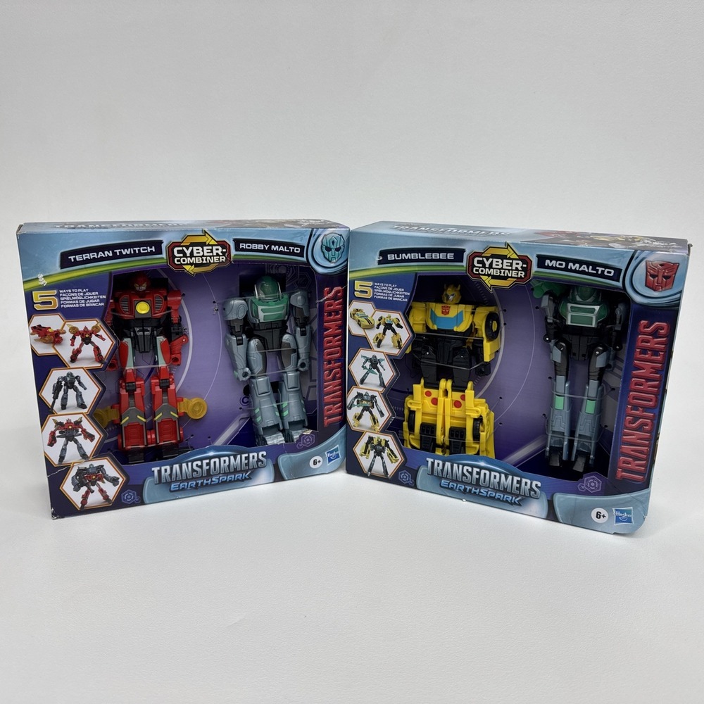 Transformers EarthSpark Bumblebee and Mo Malton And Terran Twitch Action Figures